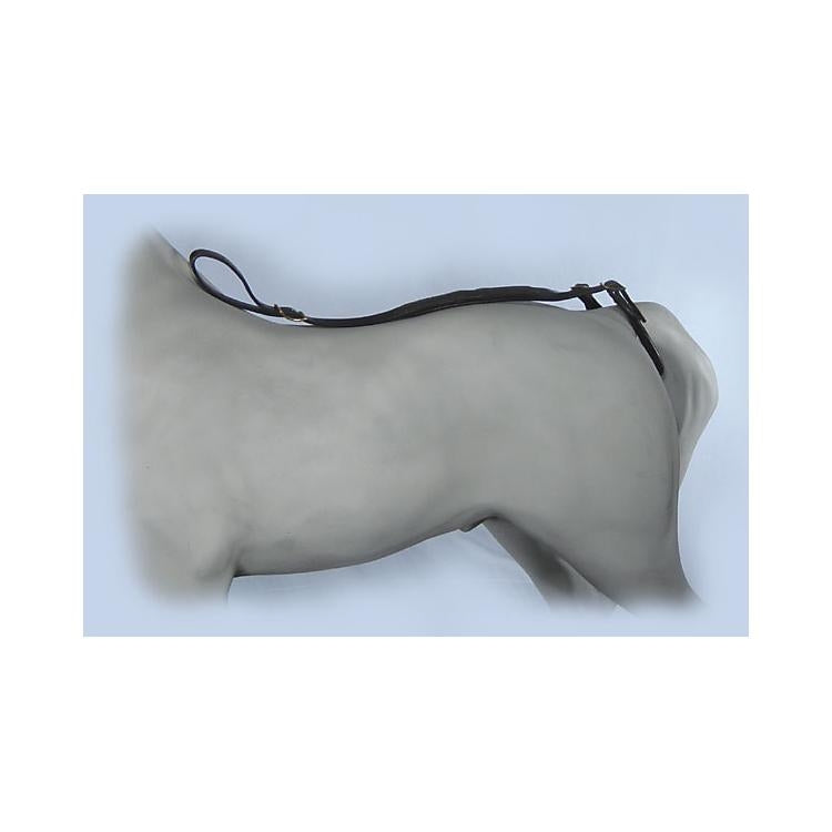 Axeville Mini/Pony Black Leather Crupper and Strap