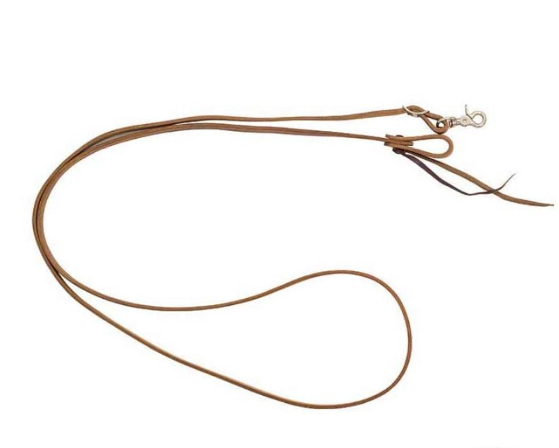 Wildfire Saddlery Harness Leather Roping Reins With Water Loop