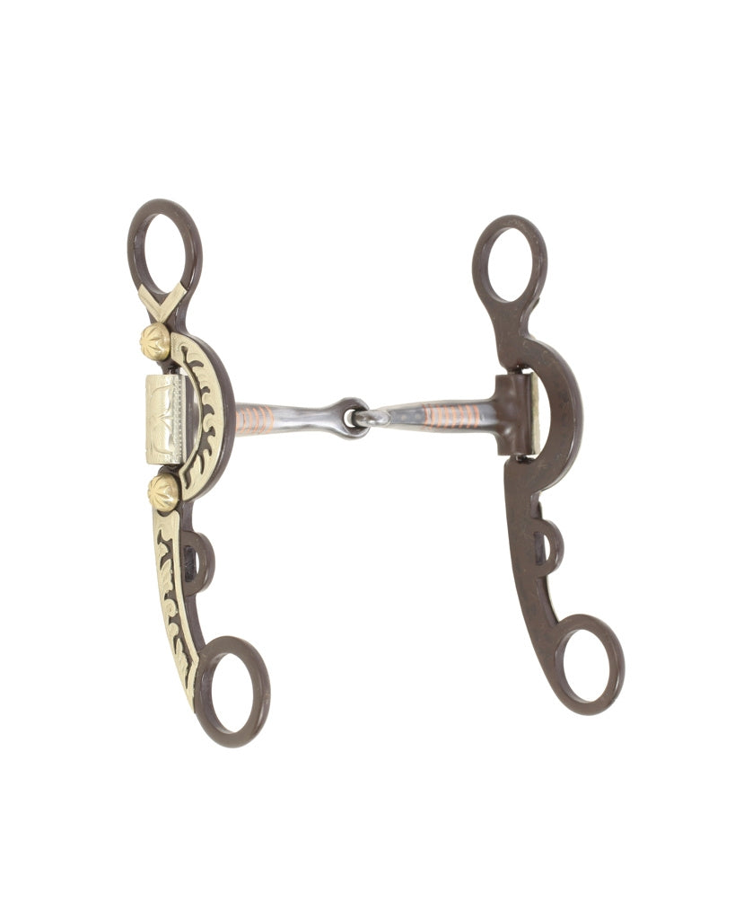 Snaffle Mouth with Copper Inlay Bit