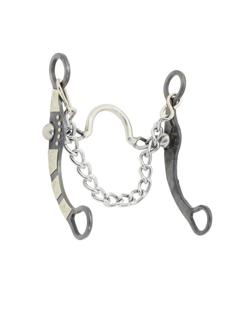 Stock Horse Ported Chain Mouth Bit