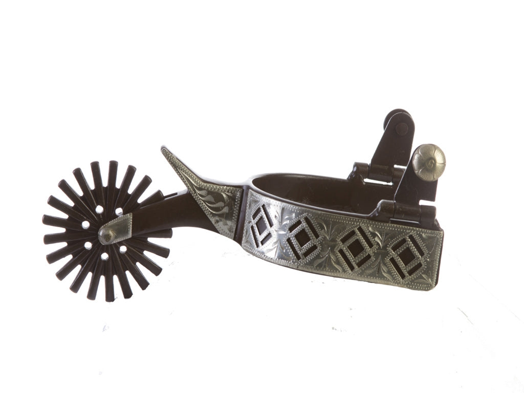Engraved Band Spur - Mens