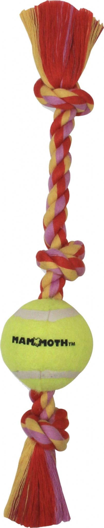 Mammoth FlossyChews 3 Knot/1 Ball Dog Toy