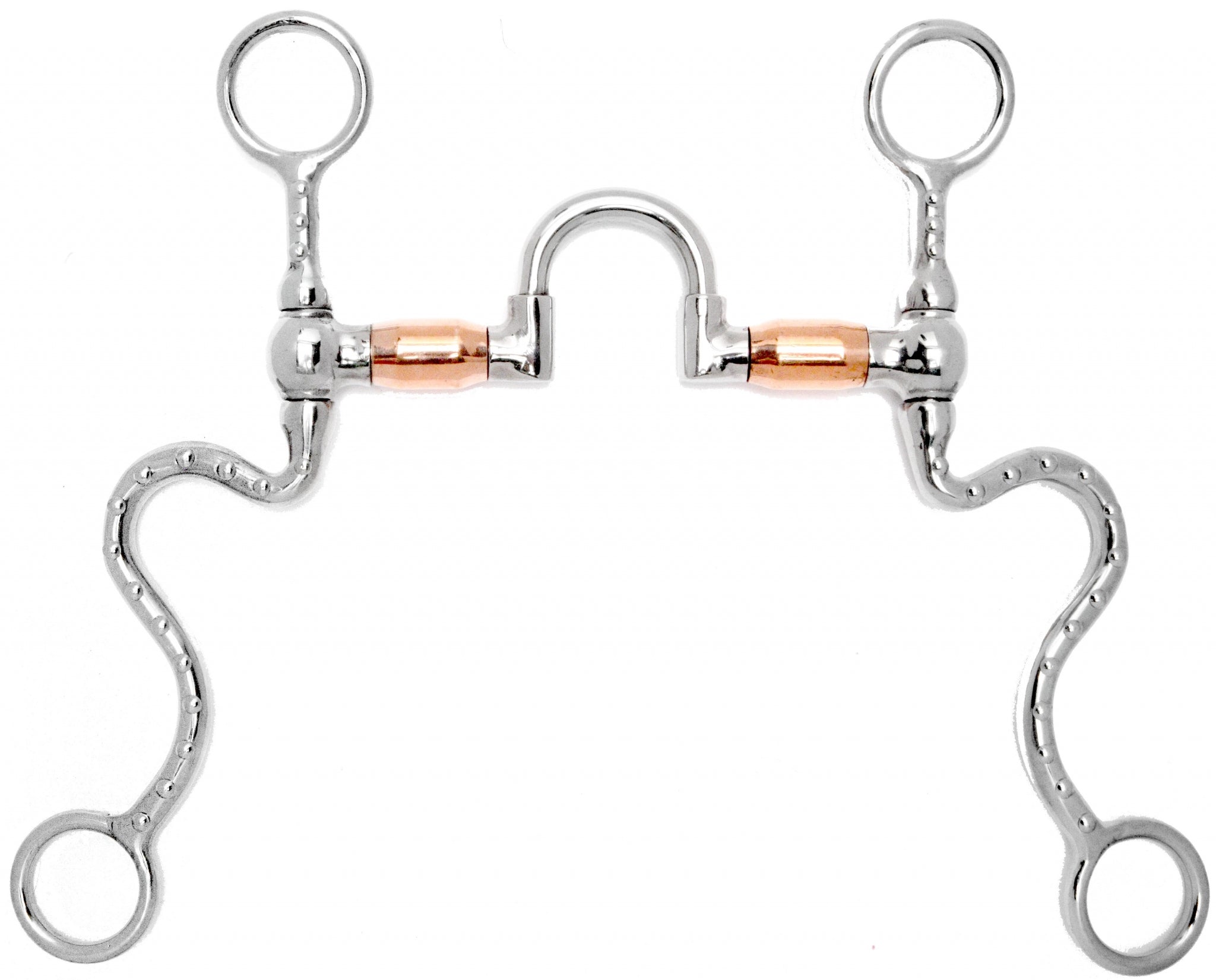 Toklat Shank Dots Correctional Copper Mouth Bit