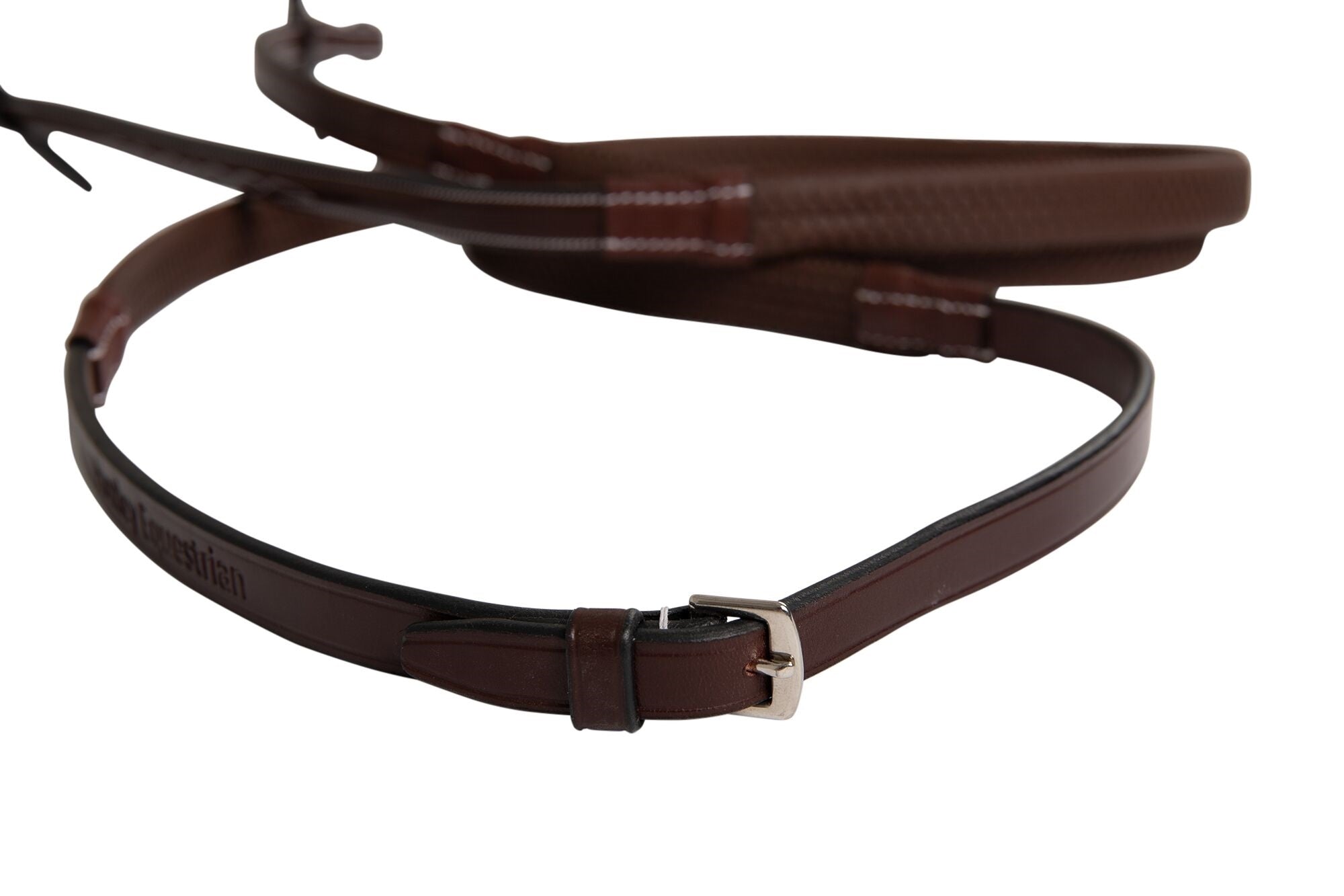 Huntley Fancy StitchRubber Reins 5/8"