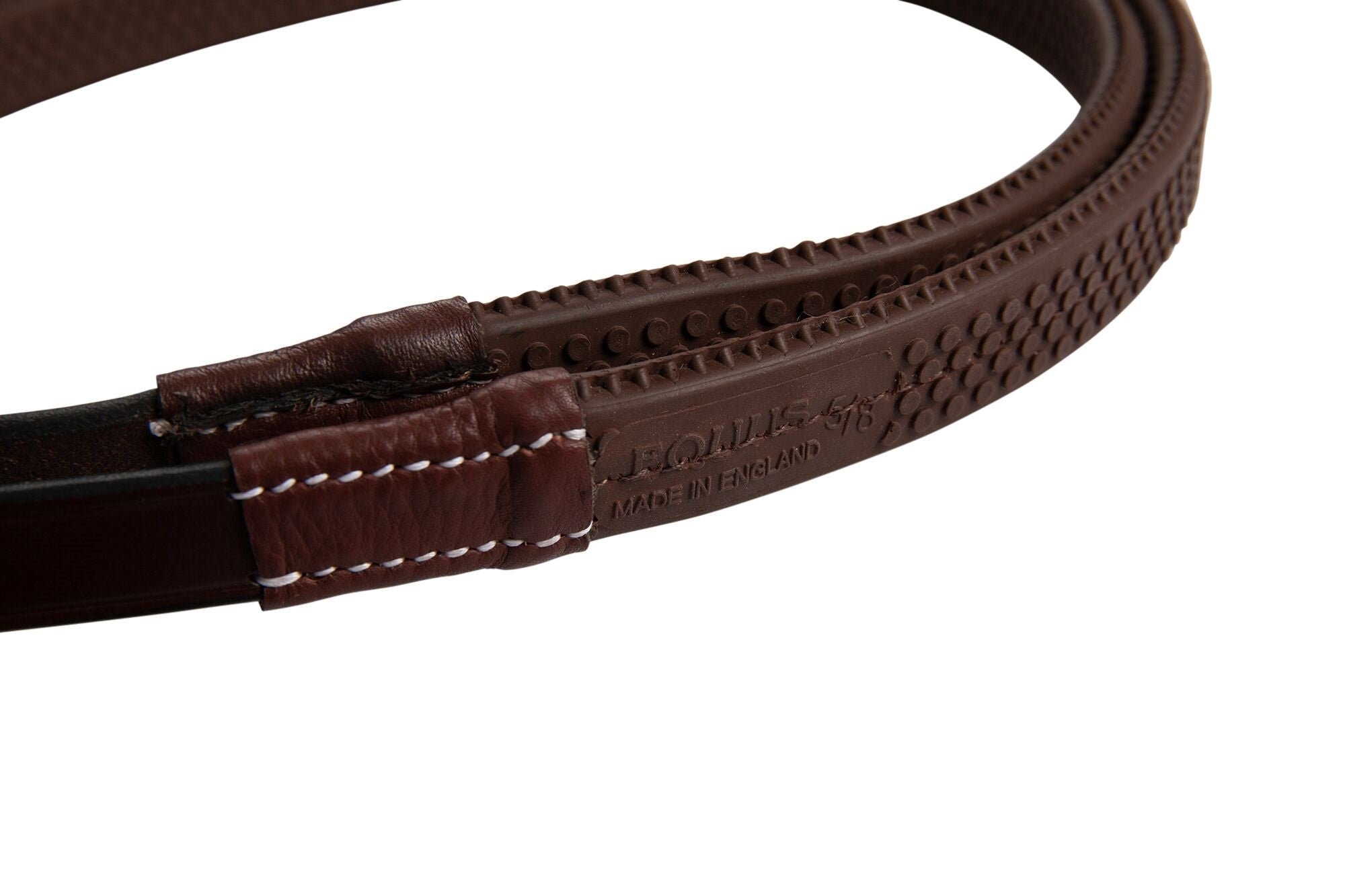 Huntley Fancy StitchRubber Reins 5/8"
