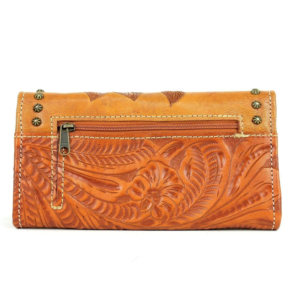 American West Ladies Texas Rose Tri-Fold Wallet
