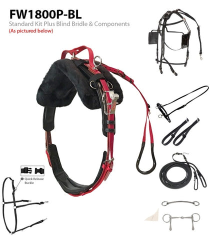 Feather-Weight Pony Synthetic Standard Race Harness