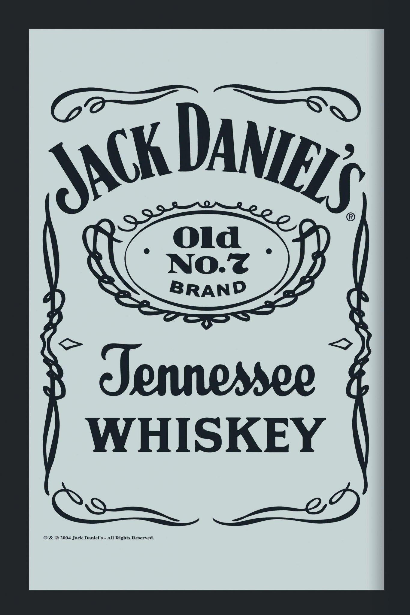 Jack Daniel's Reverse Label Mirror