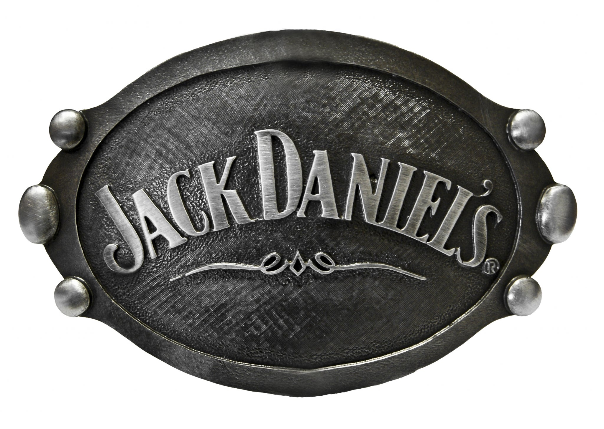 Jack Daniel's Swing Filigree Oval Large Beaded Buckle