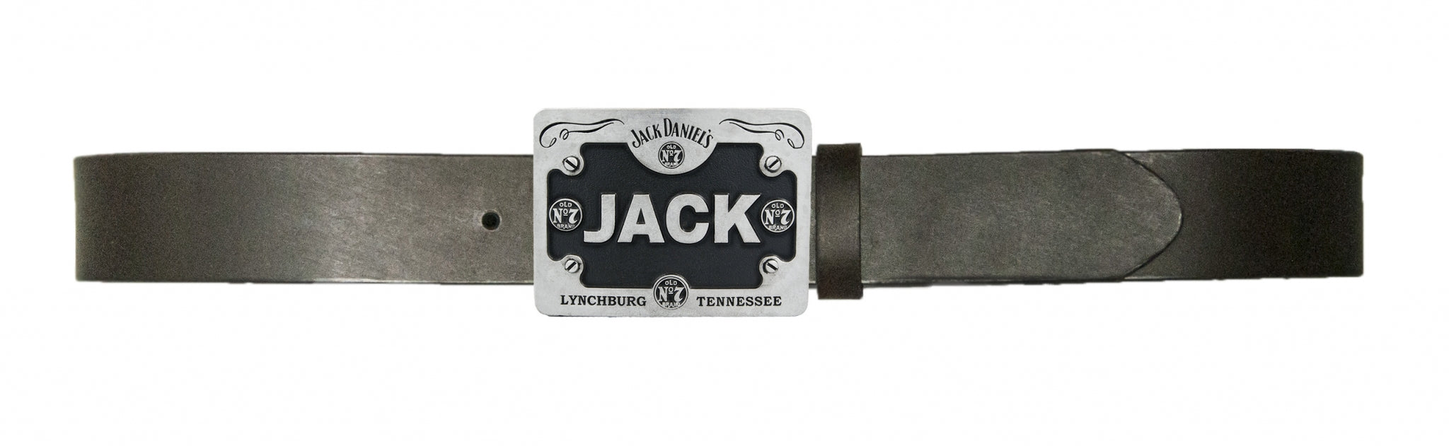 Jack Daniel's Made in USA License Plate Belt Buckle