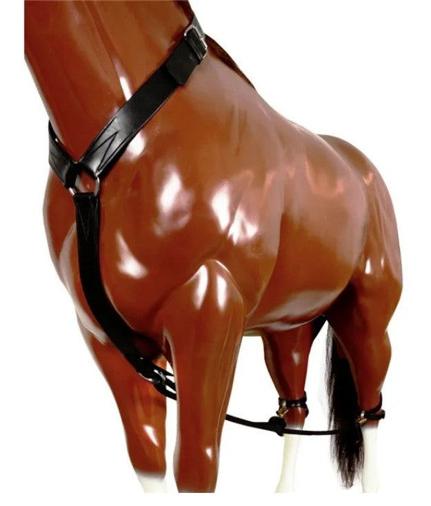 FeatherWeight Leather Breeding Hobble 2in Black
