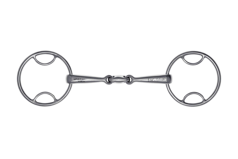 Stubben Easy Control 4 In 1 Loose Ring Snaffle Bit - Rigid Effect