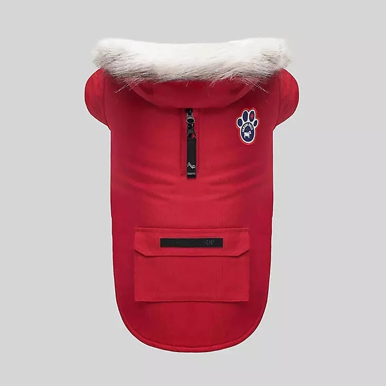 Canada Pooch Winter Wilderness Red Dog Parka