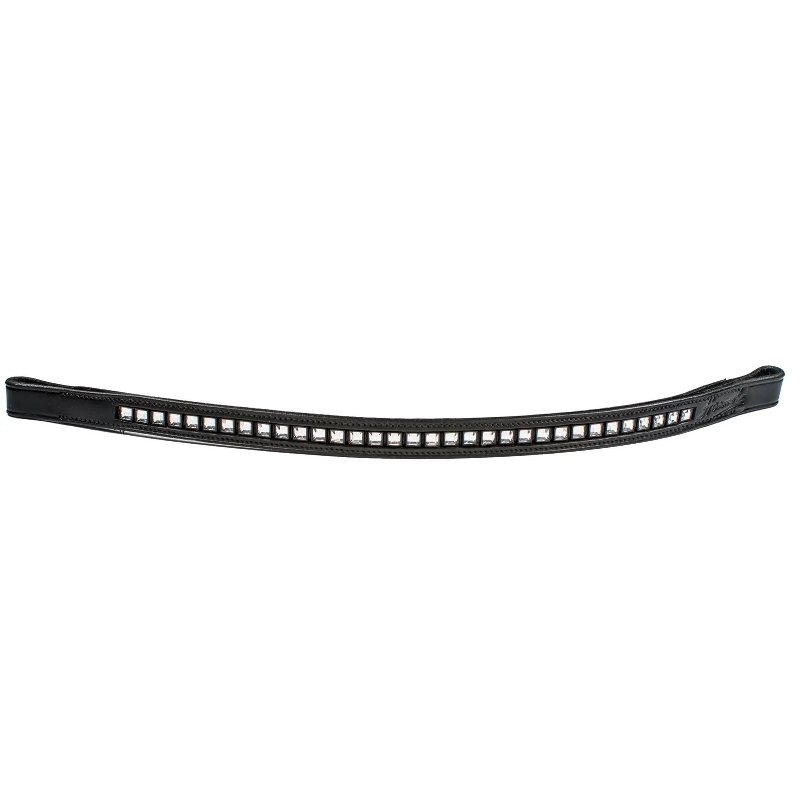 HK Aristocrat Square Crystal Browband - 5/8 Inch Wide