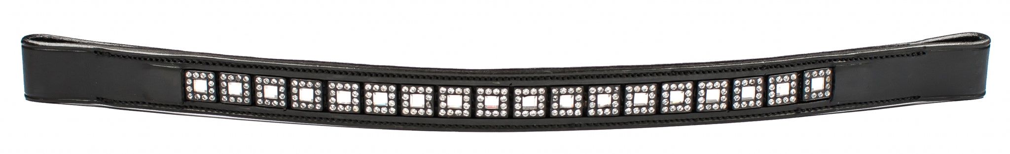 HK Americana Crystal Outline Browband- 1 Inch Wide