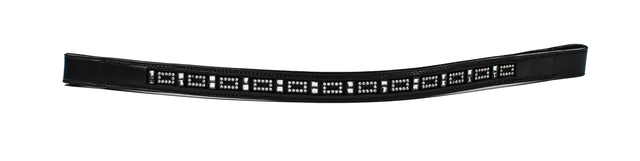 HK Americana Mini Square Crystal Browband- 3/4 Inch Wide