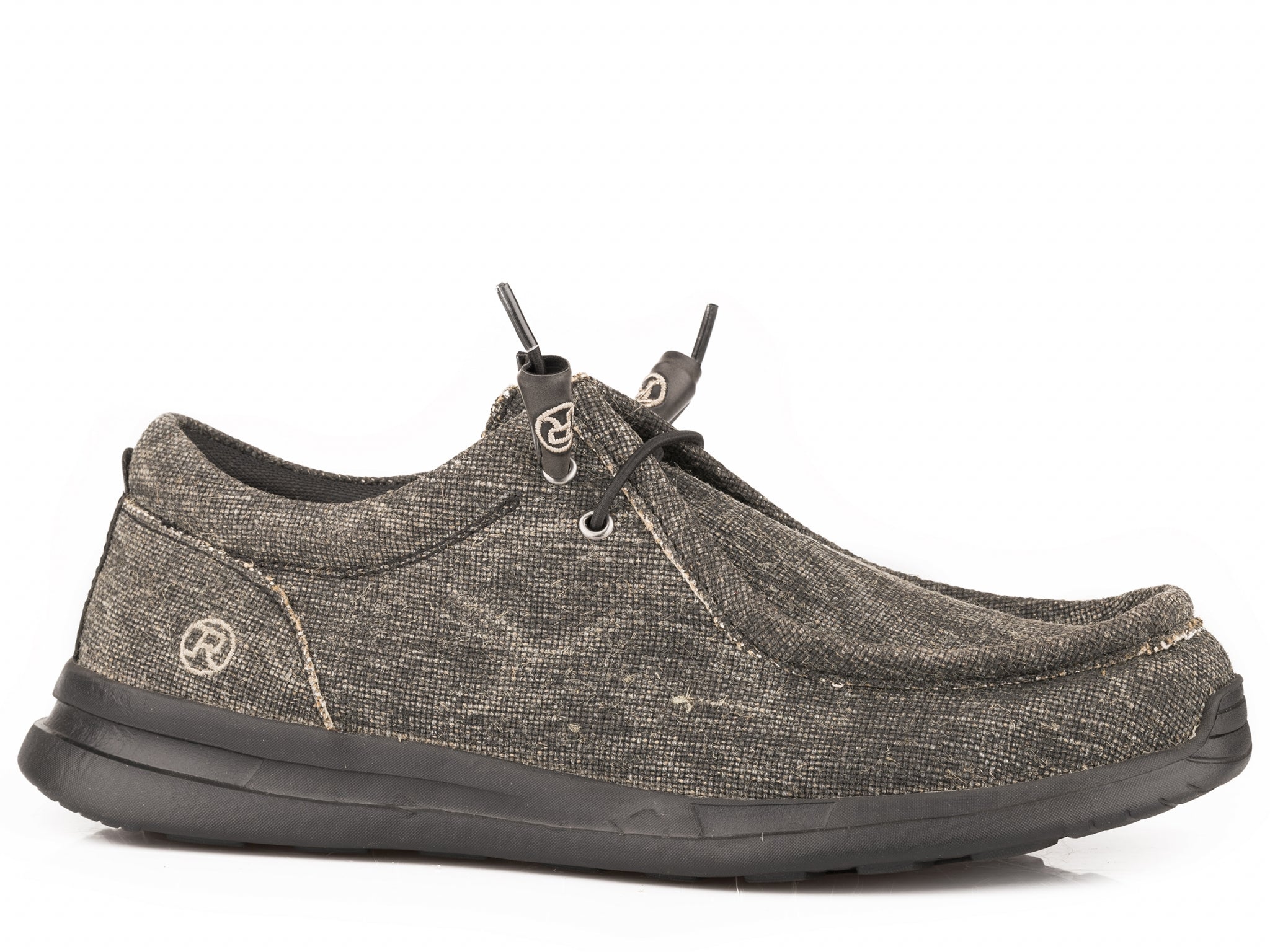 Roper Mens Black Canvas Chukka Boots