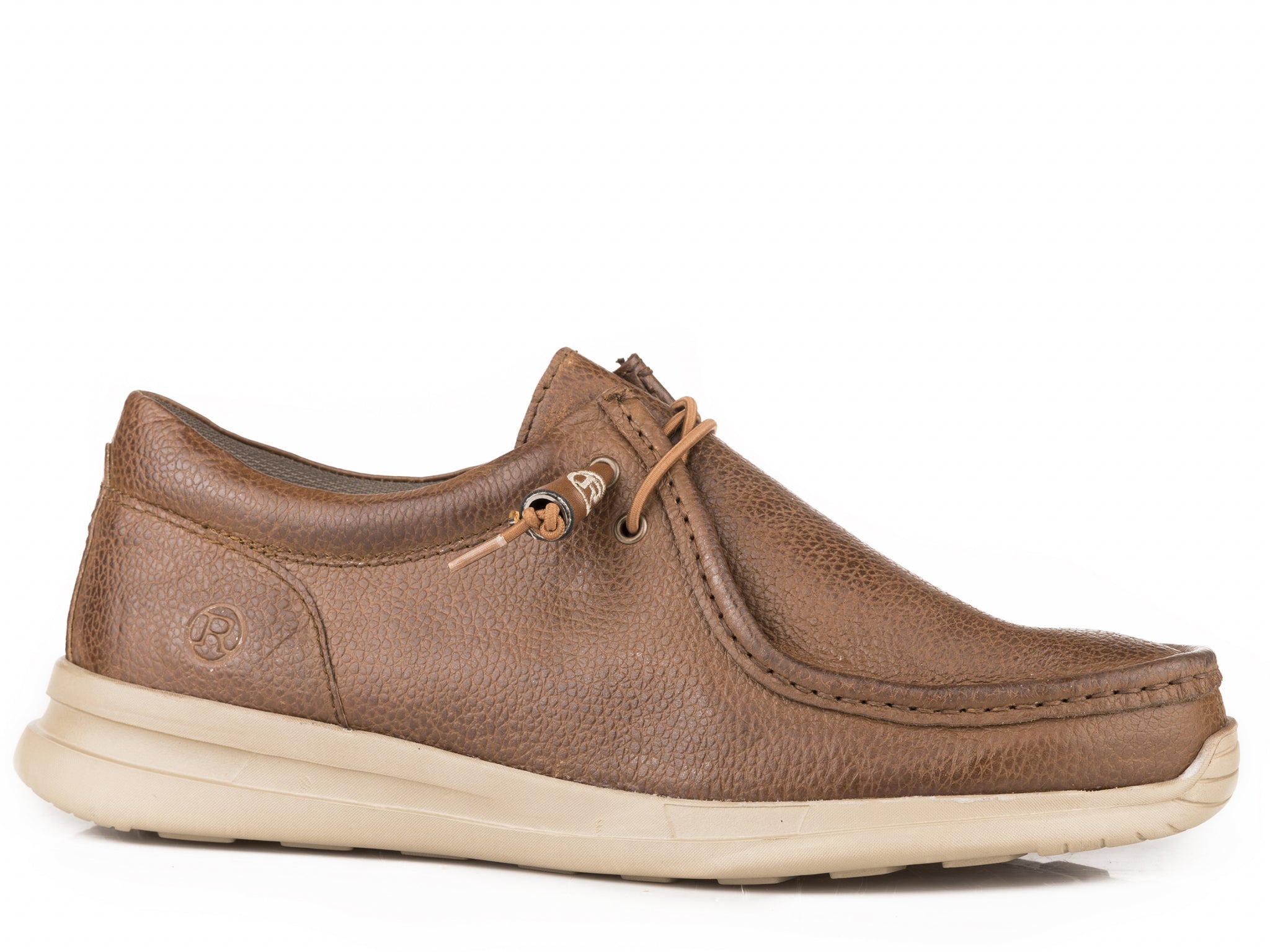 Roper Mens Brown Tumbled Leather Chukka Shoes