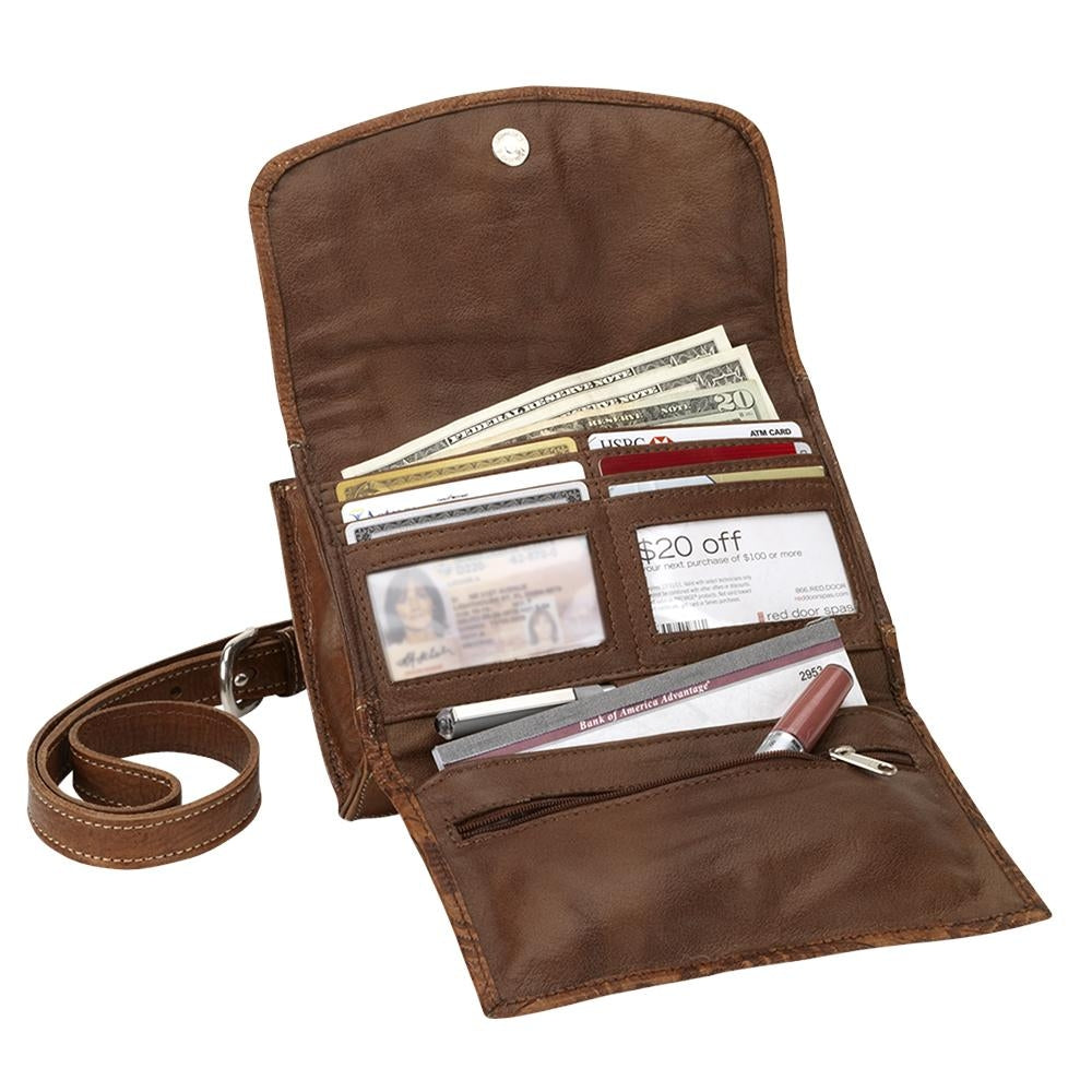 American West Midnight Copper Texas Two Step Small Crossbody/Wallet Bag