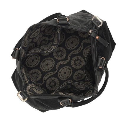 American West Cow Town Small Zip-Top Conceal Carry Satchel - Brindle Hair