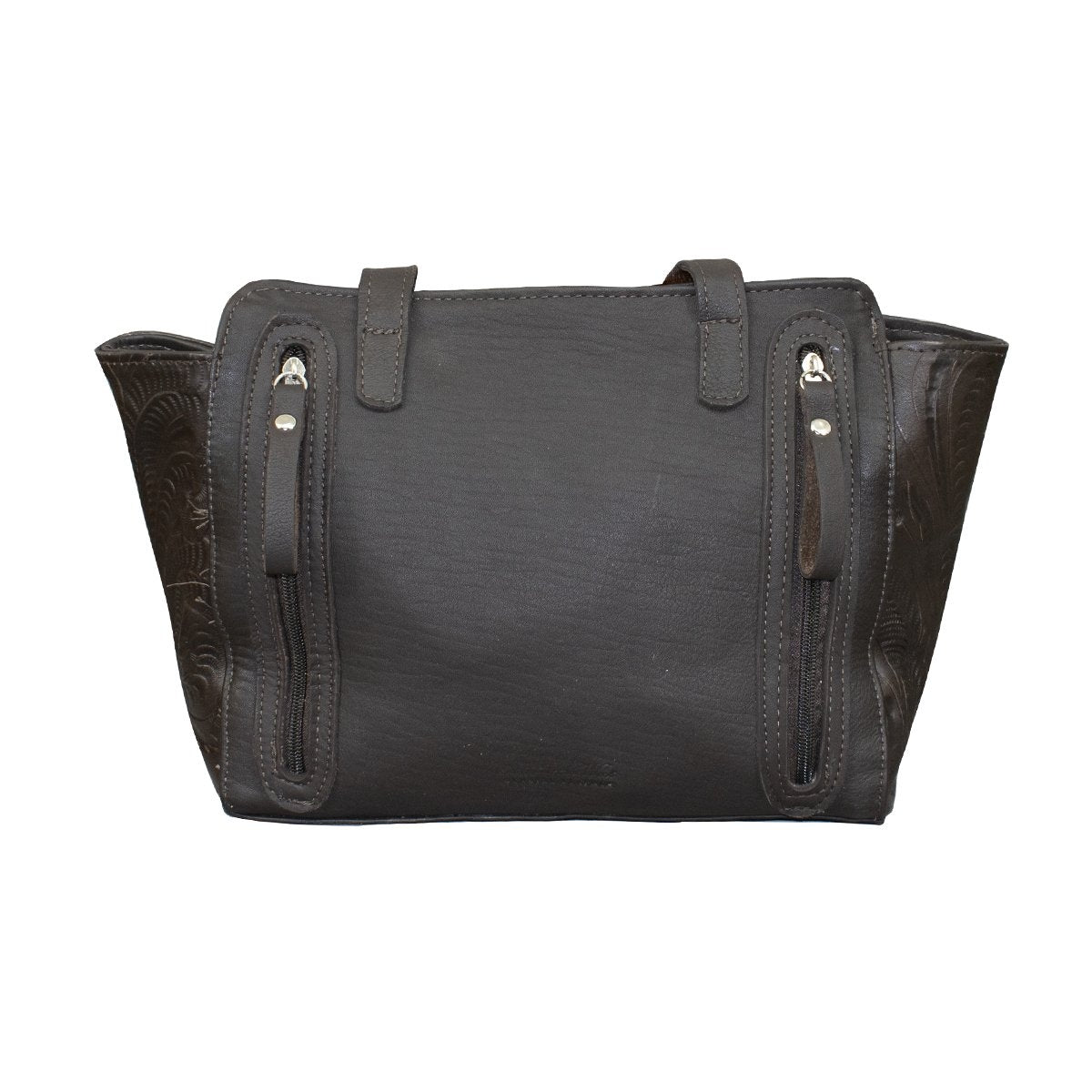 American West Zip Top Conceal Carry Satchel Tote - Pony Hair