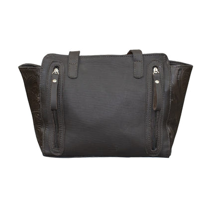 American West Zip Top Conceal Carry Satchel Tote - Pony Hair