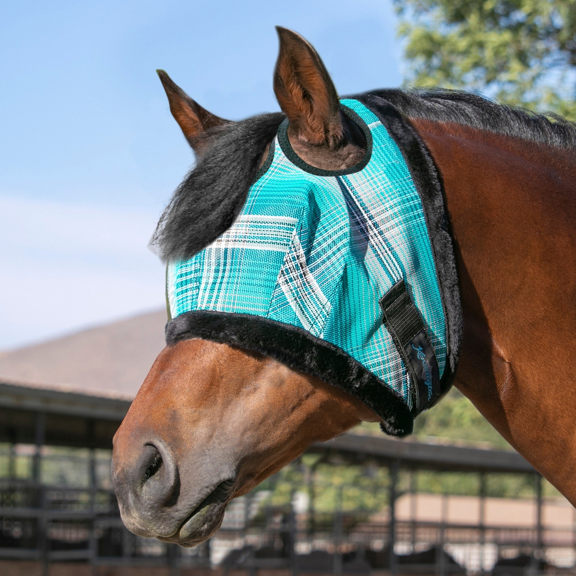 Kensington Fly Mask with Fleece Trim