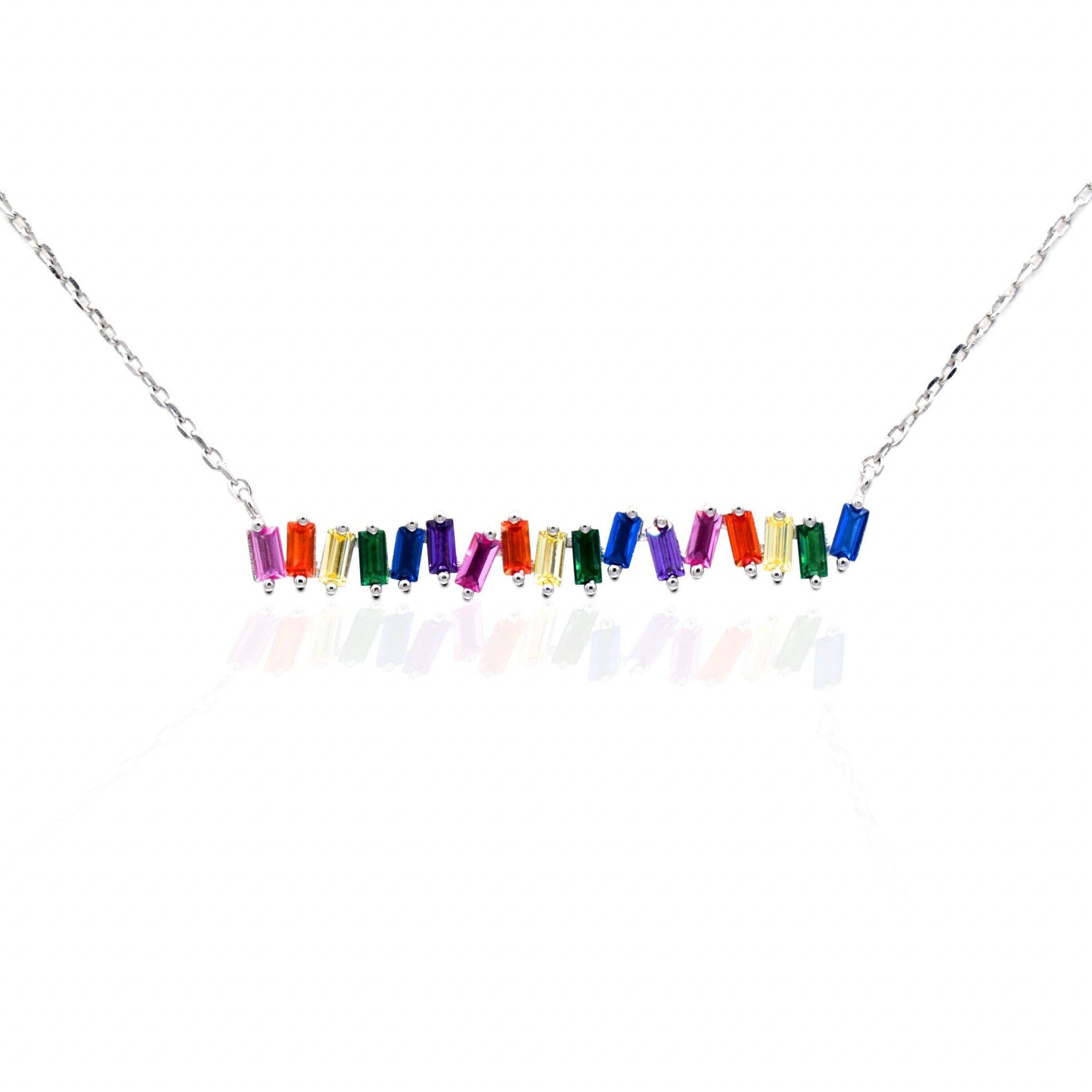 Kelly Herd Multi-Color Bar Necklace
