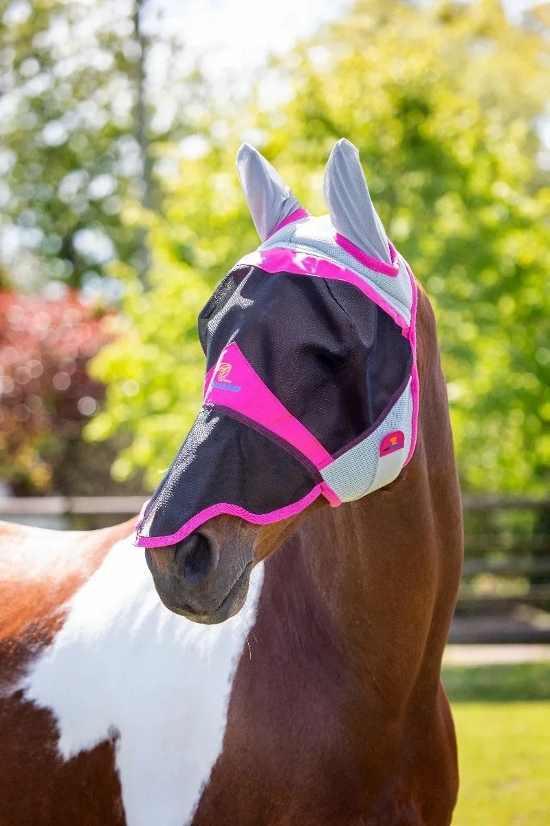 Shires FlyGuard Pro Air Motion Fly Mask with Ears & Nose