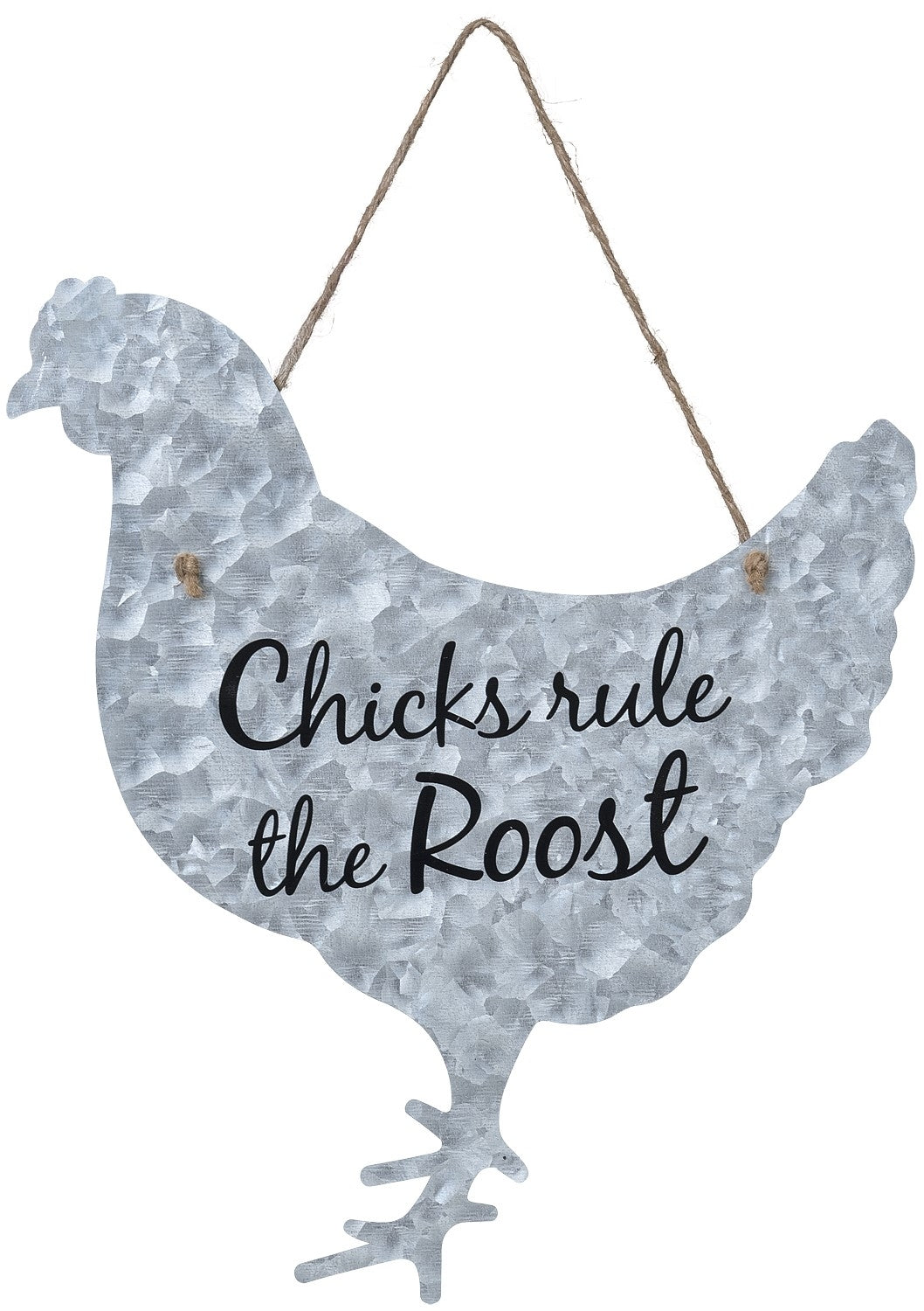Gift Corral Metal Chicken Sign