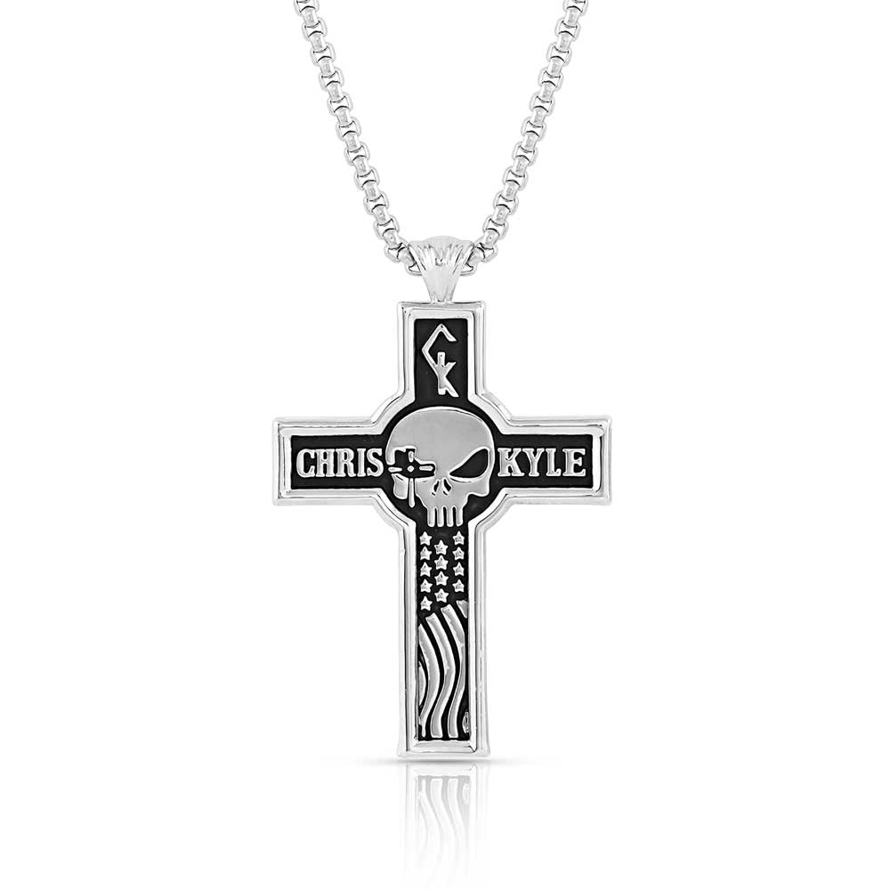 Montana Silversmiths Combat Zone Chris Kyle Cross Necklace