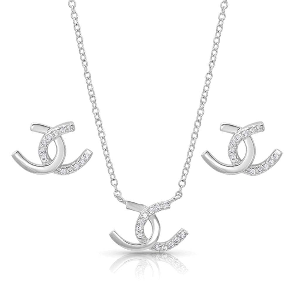 Montana Silversmiths Horseshoe Happiness Jewelry Set