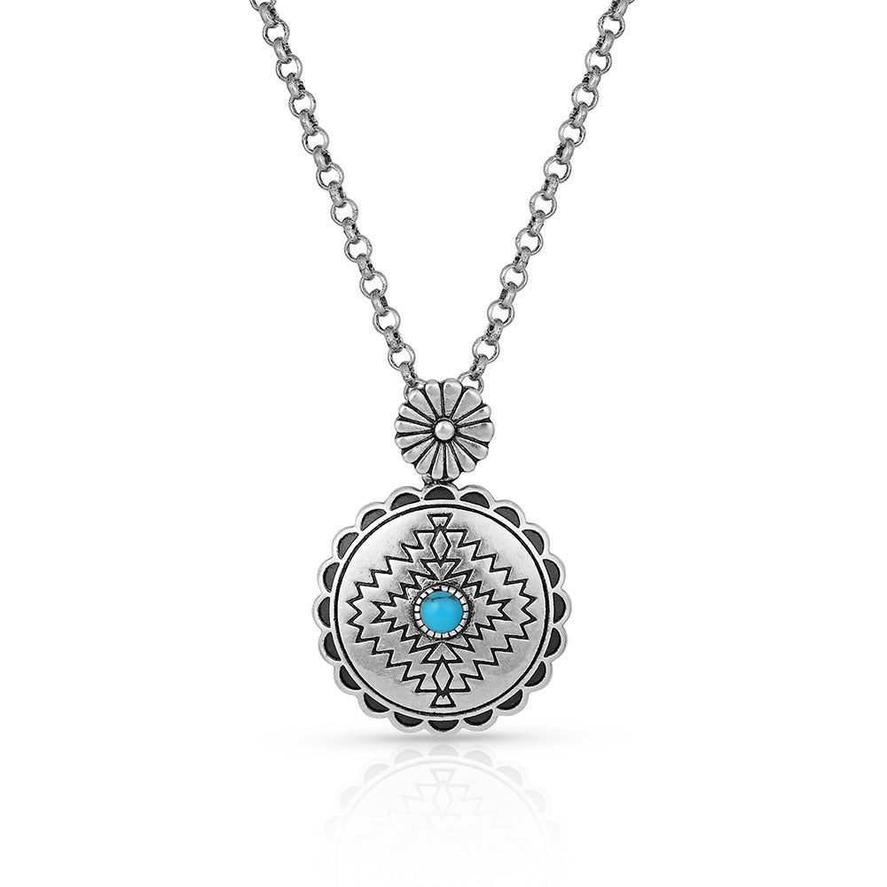 Montana Silversmiths Center of the Storm Turquoise Necklace
