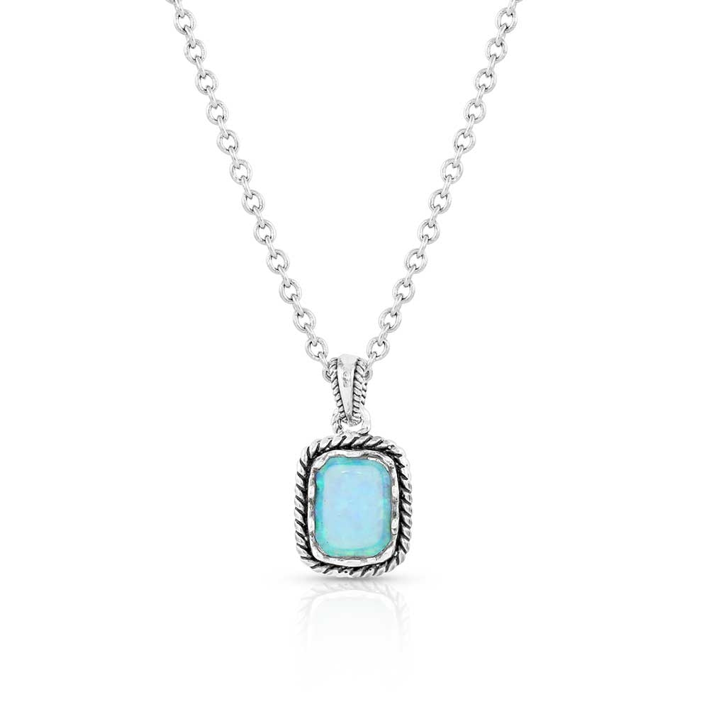 Montana Silversmiths Emerald Pools Roped Silver Necklace
