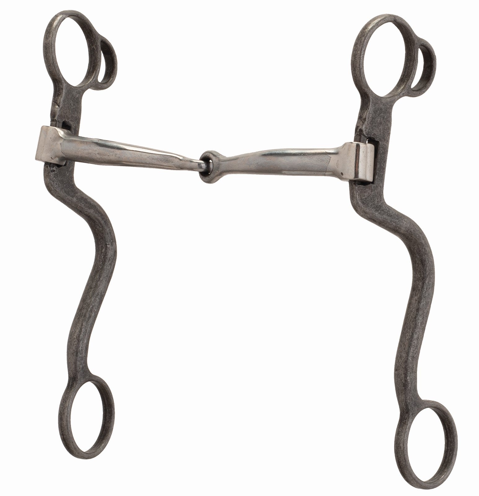 7"S-Shank Sweet IronSnaffle 5"Buffed Black