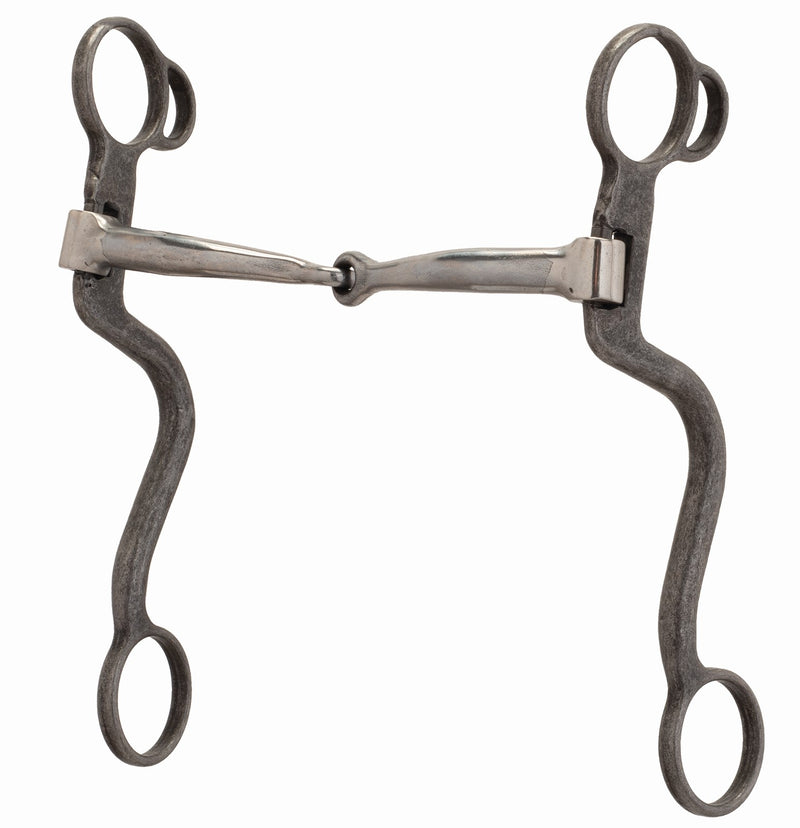 7"S-Shank Sweet IronSnaffle 5"Buffed Black