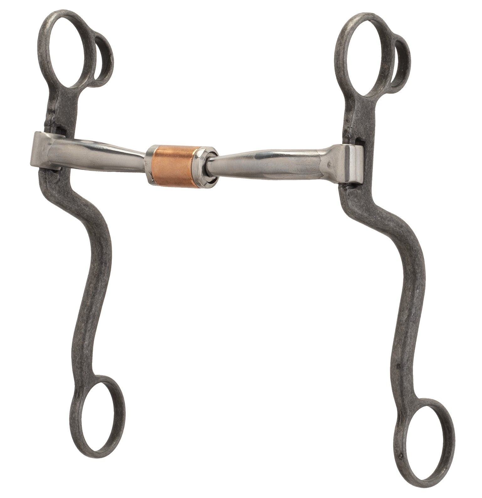 7" S-Shank Curve With Copper Roller 5" Buffd Black