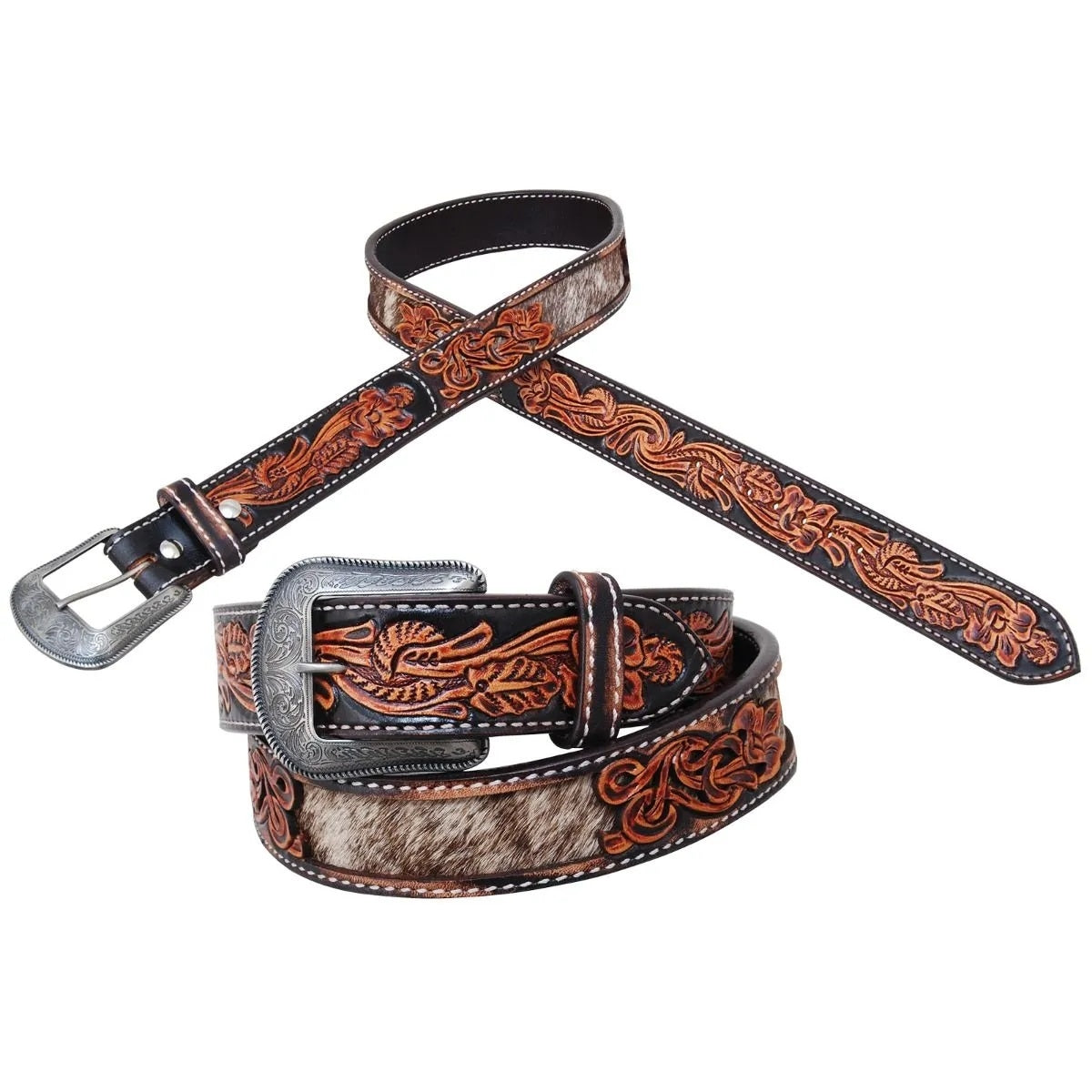 Circle Y Youth Hair On Hide Belt