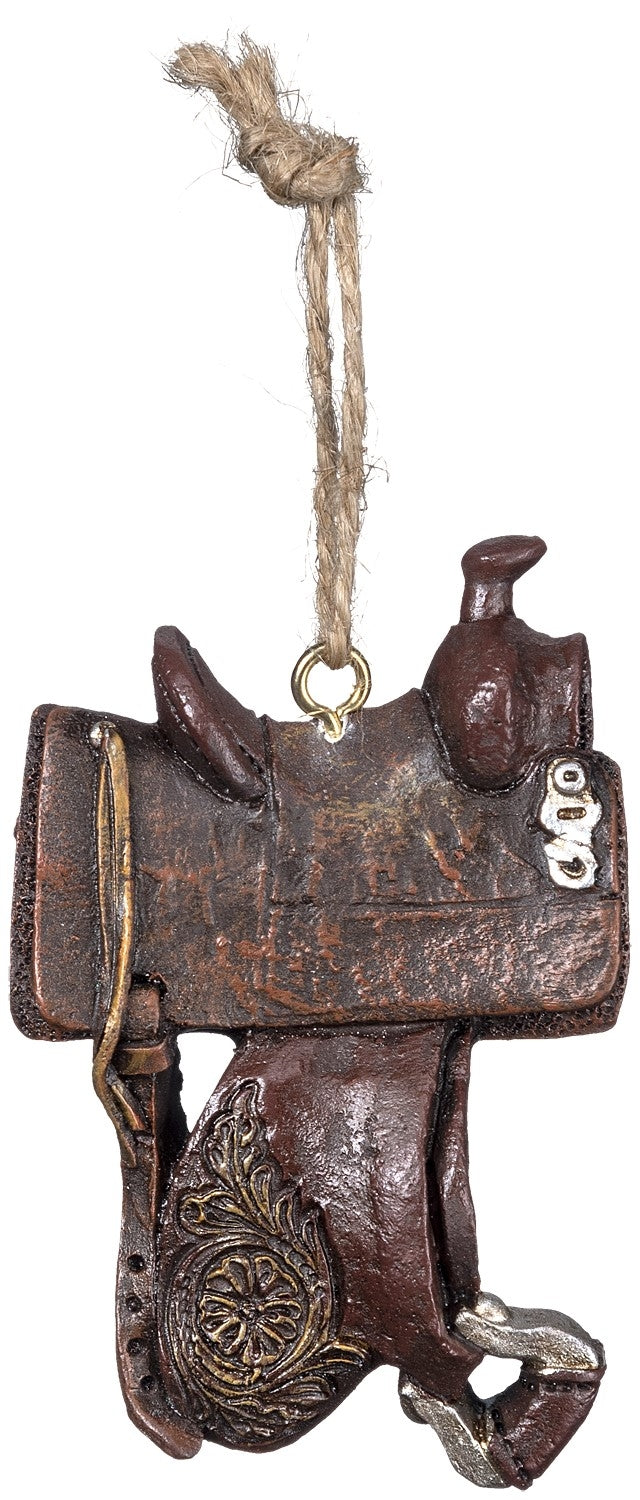 Gift Corral Western Saddle Ornament