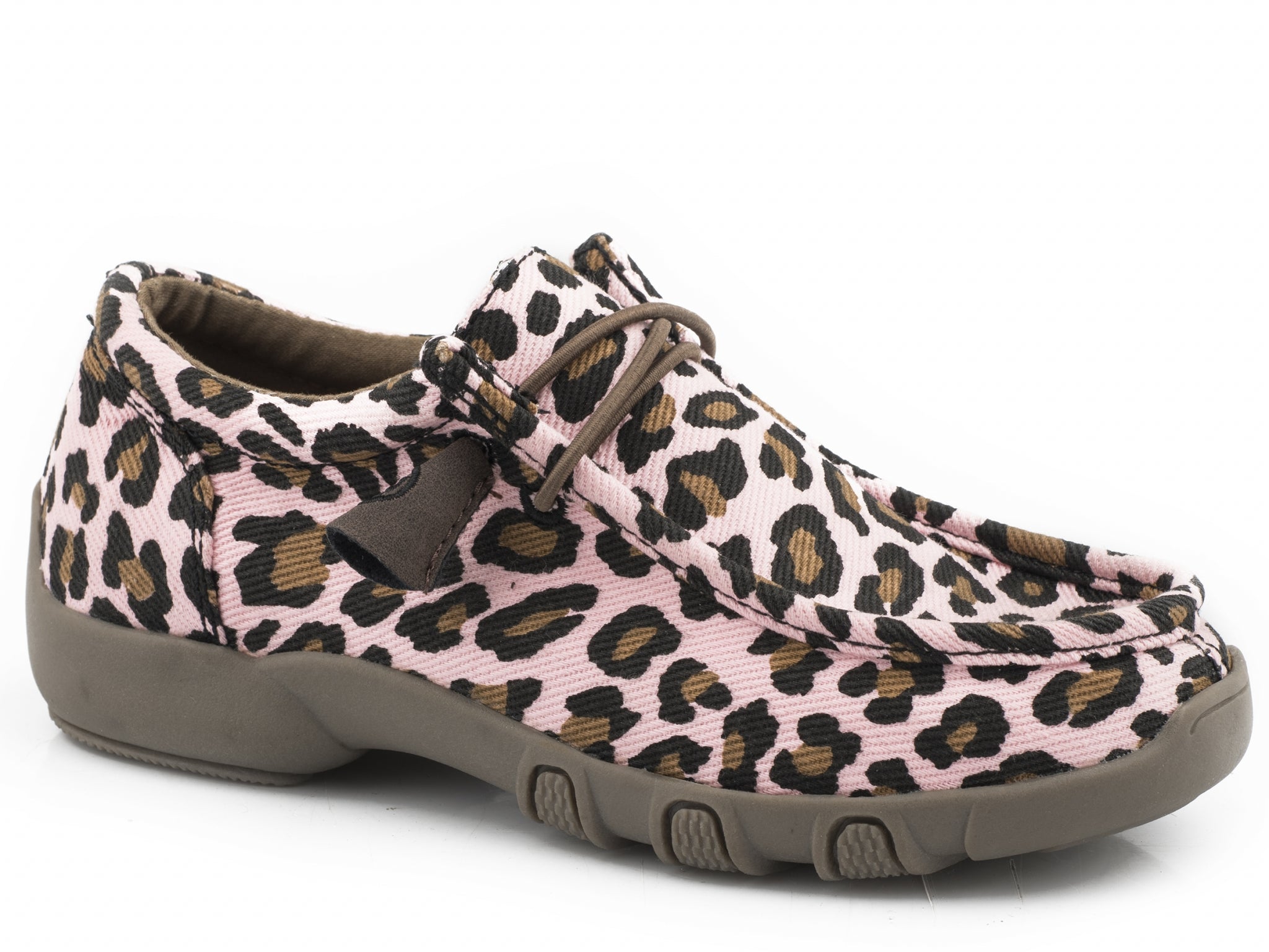 Roper Kids Pink Leopard Canvas Chukkas