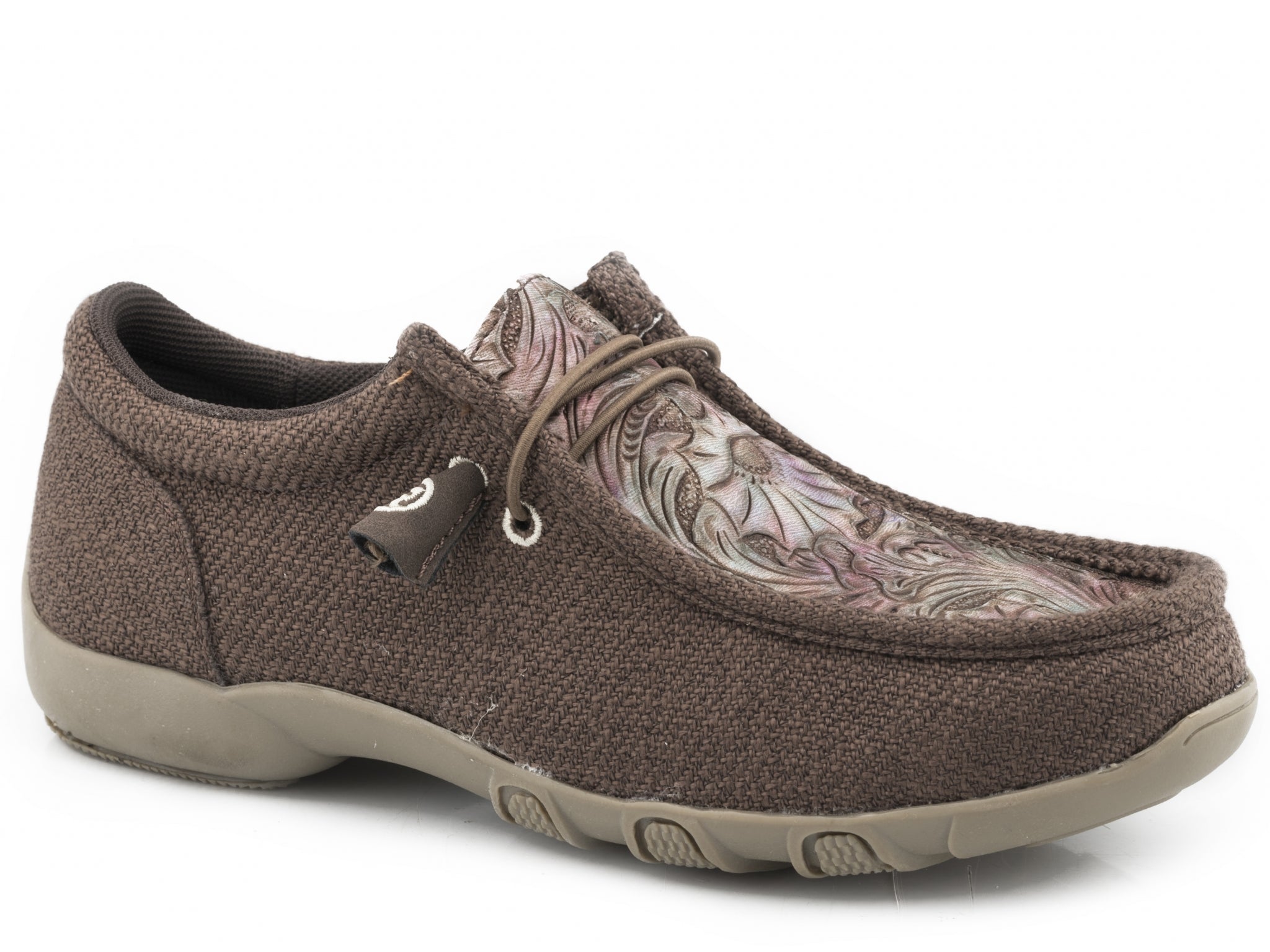 Roper Kids Brown Canvas With Embossed Vamp Chukkas