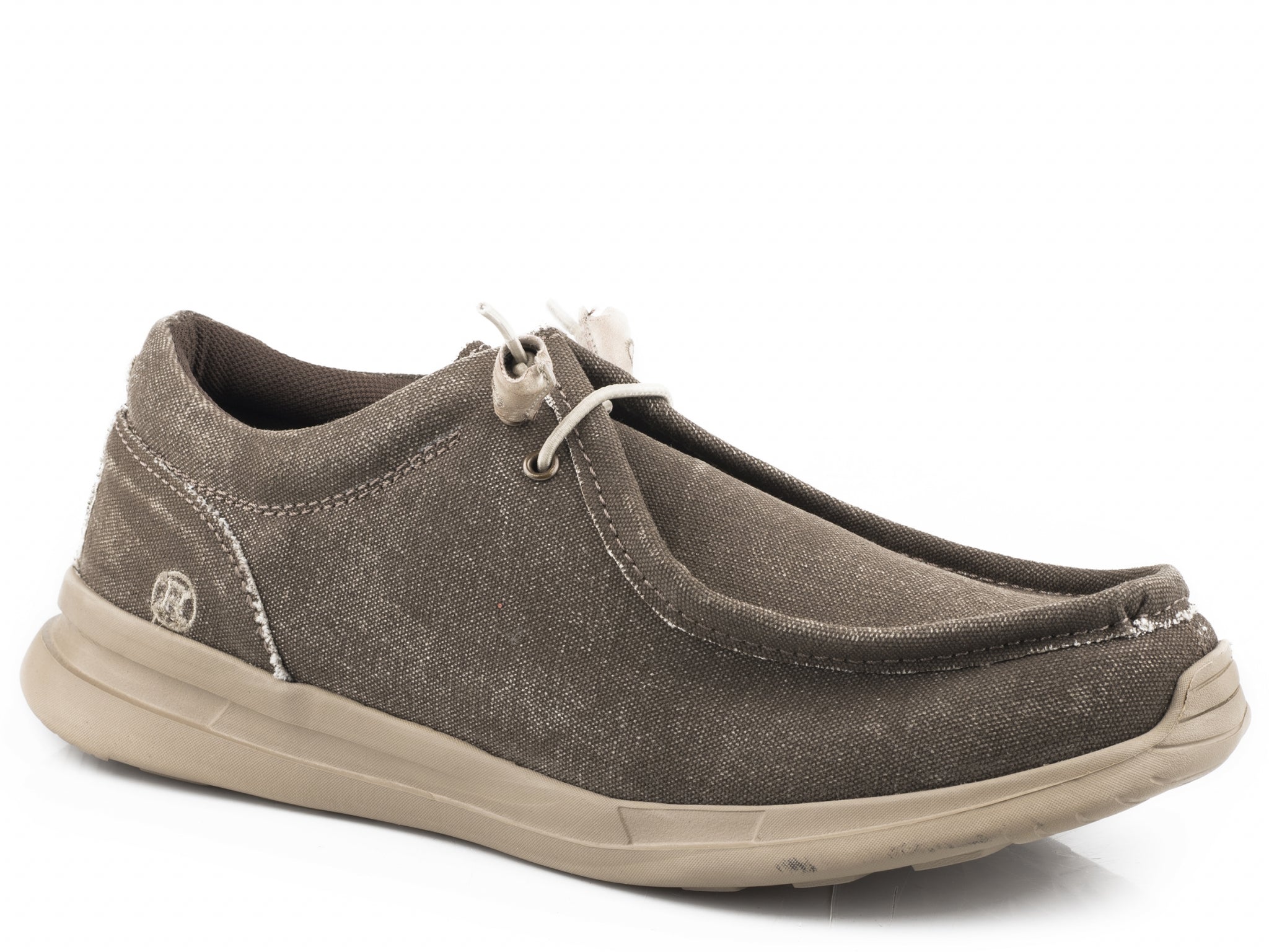 Roper Mens Brown Canvas Upper Chukka Shoes