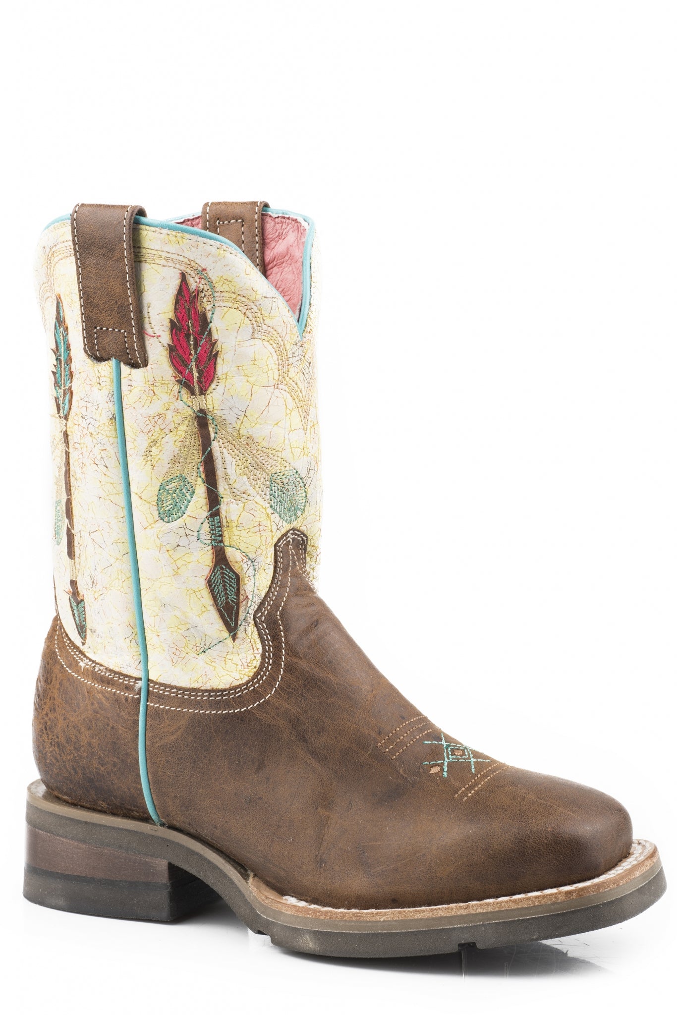 Roper Kids Arrow Feather GEO Outsole Boots