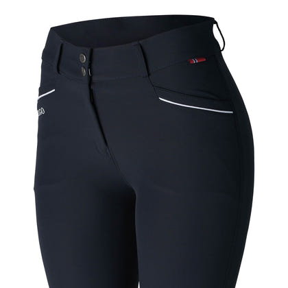 B Vertigo Ladies Patricia High Waist Silicone Knee Patch Breeches