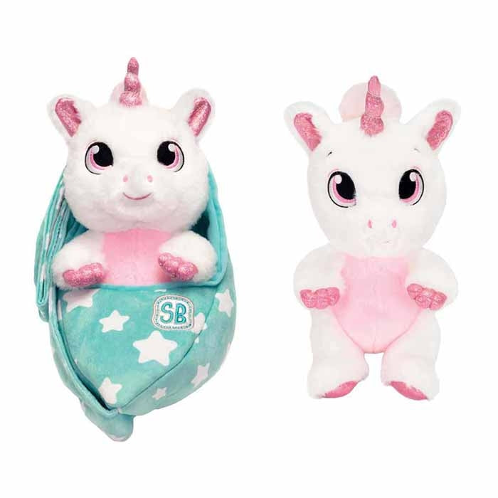 Plush Unicorn in Wearable Swaddle