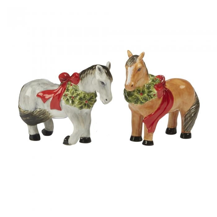 Holiday Horses Salt & Pepper Set