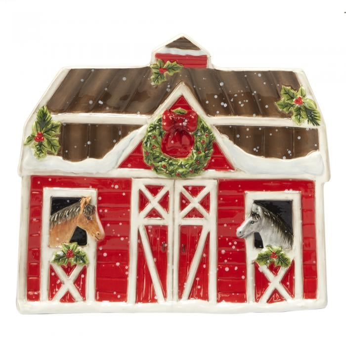 Holiday Barn Candy Plate