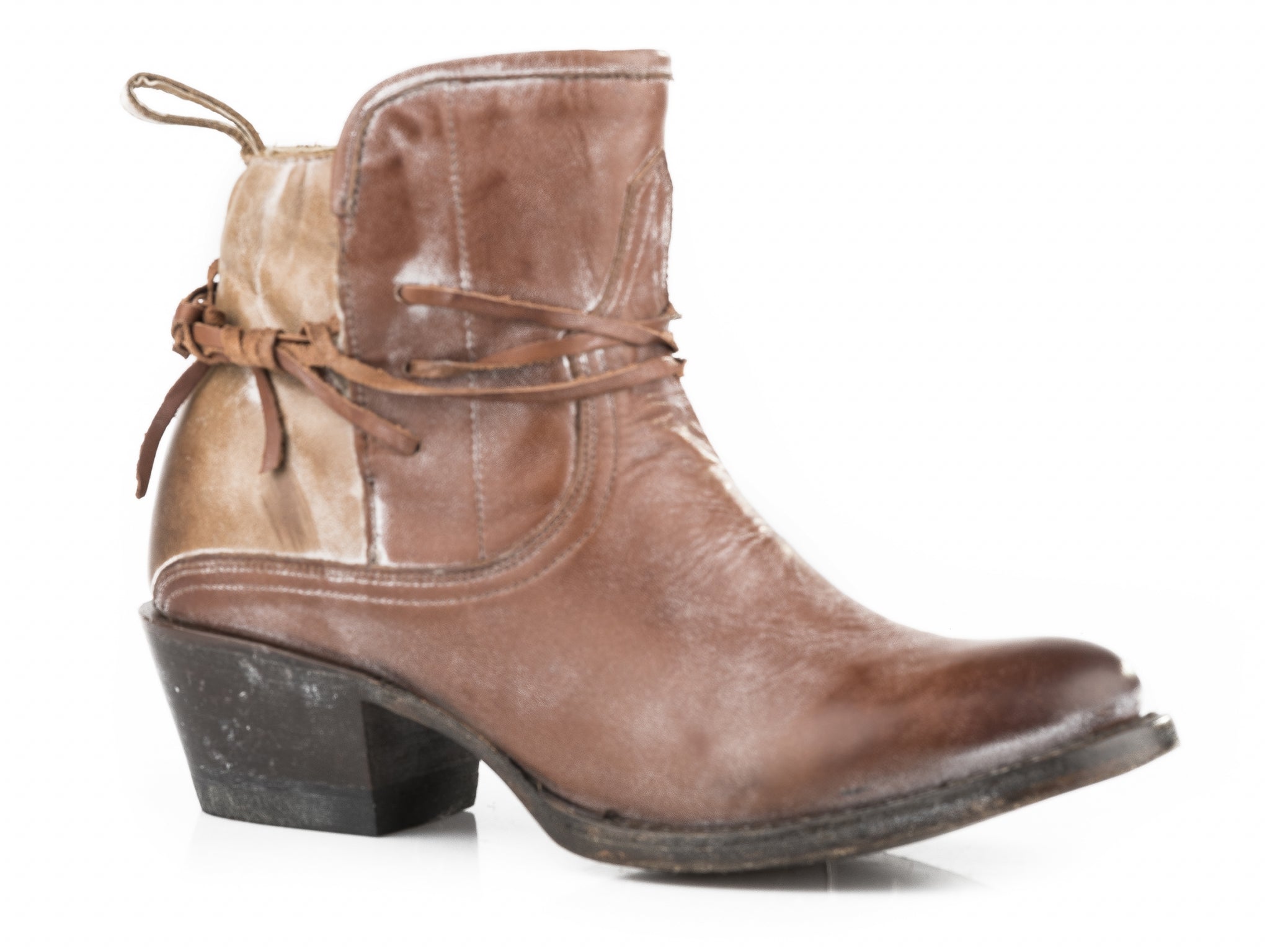 Stetson Ladies Minx Round Toe Tie Around Shaft Boots