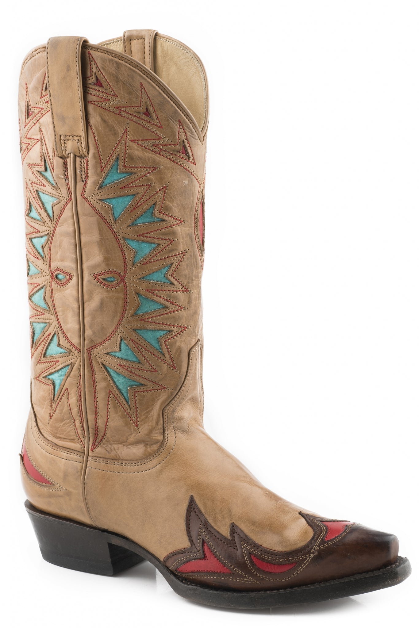 Stetson Ladies Penny Snip Toe 13" Shaft Leather Sole Boots