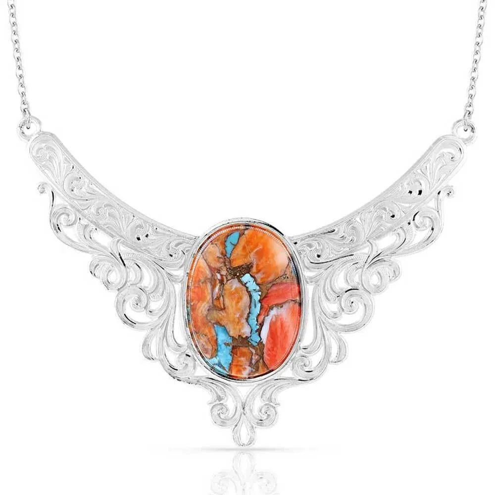 Montana Silversmiths Mountain Glacier Stone Cascade Necklace